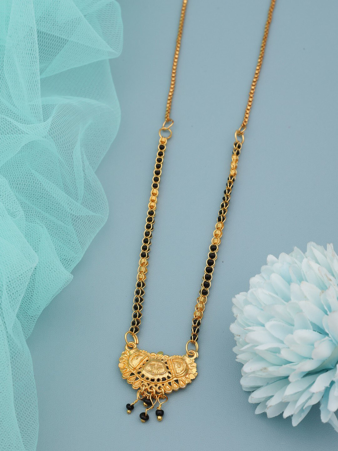 

Vita Bella Gold-Plated S-Hook Mangalsutra