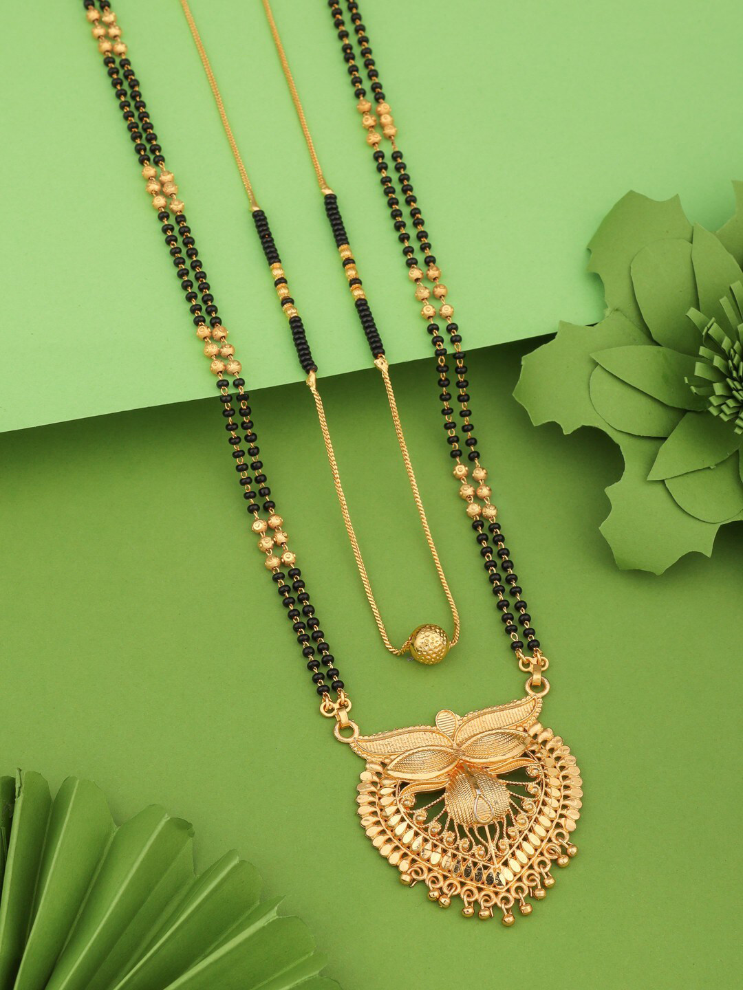 

Vita Bella Set Of 2 Gold-Plated Mangalsutra