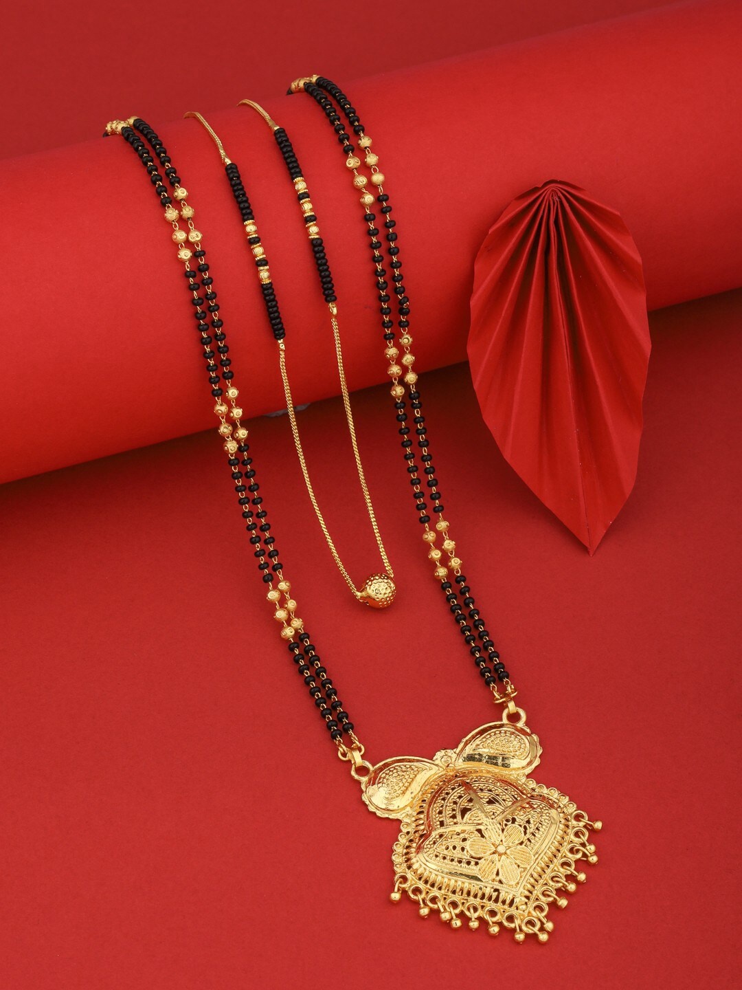 

Vita Bella Set Of 2 Gold-Plated Mangalsutra