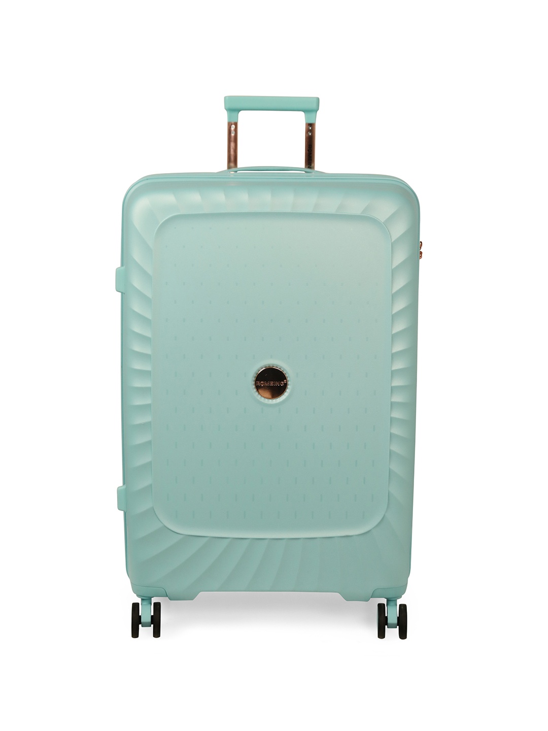 

ROMEING SICILY Textured Hard-Sided Large Trolley Bag, Sea green