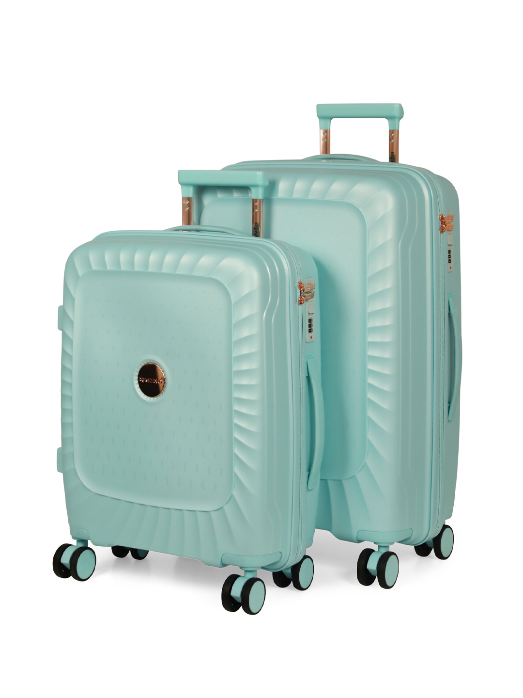 

ROMEING SICILY Set Of 2 SICILY Textured Hard-Sided Trolley Bags, Sea green