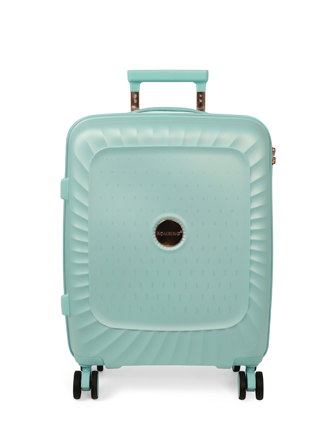 

ROMEING SICILY Textured Cabin Hard-Sided Trolley Suitcase 38 L, Blue