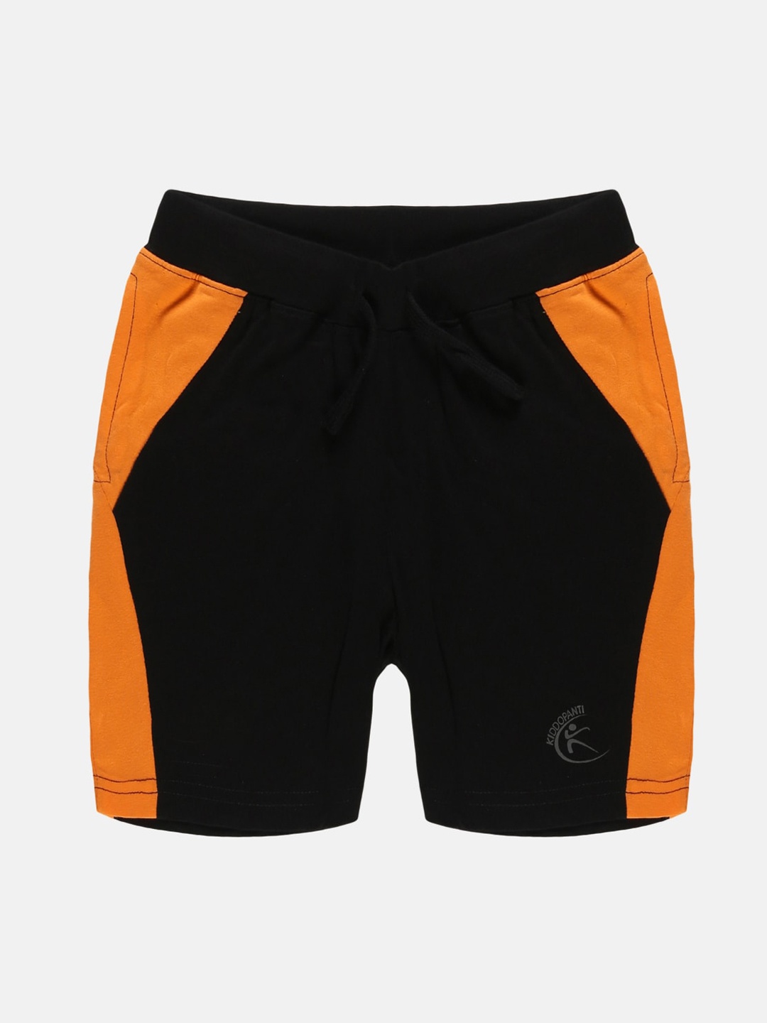 

KiddoPanti Boys Pure Cotton Sports Shorts, Black
