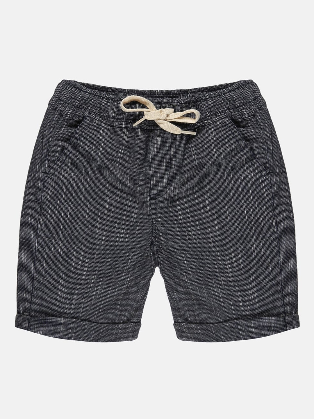 

KiddoPanti Boys Regular Fit Cotton Shorts, Grey