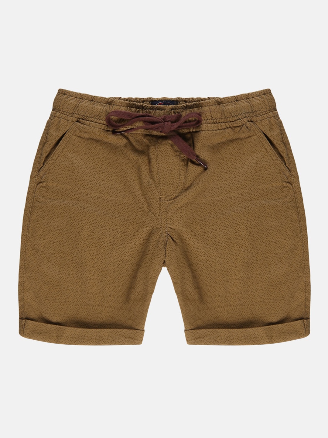 

KiddoPanti Boys Printed Regular Fit Cotton Shorts, Khaki