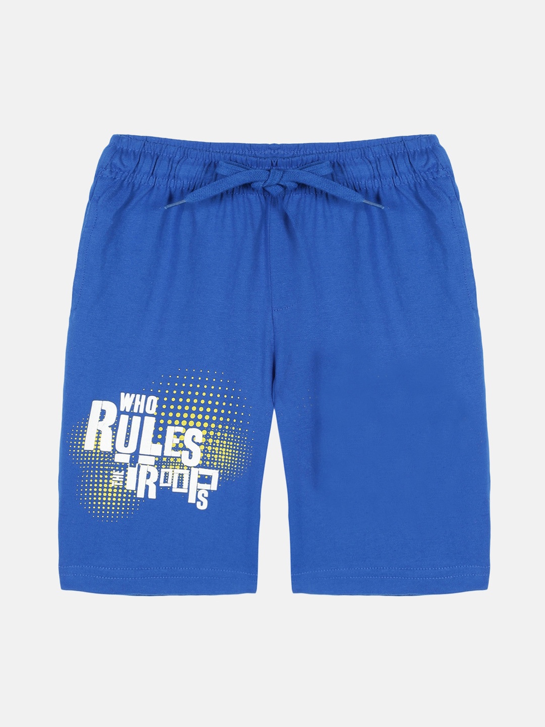 

KiddoPanti Boys Cotton Above Knee Regular Fit Shorts, Blue