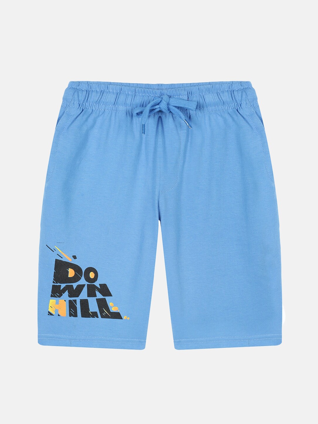 

KiddoPanti Boys Cotton Mid-Rise Regular Fit Shorts, Blue