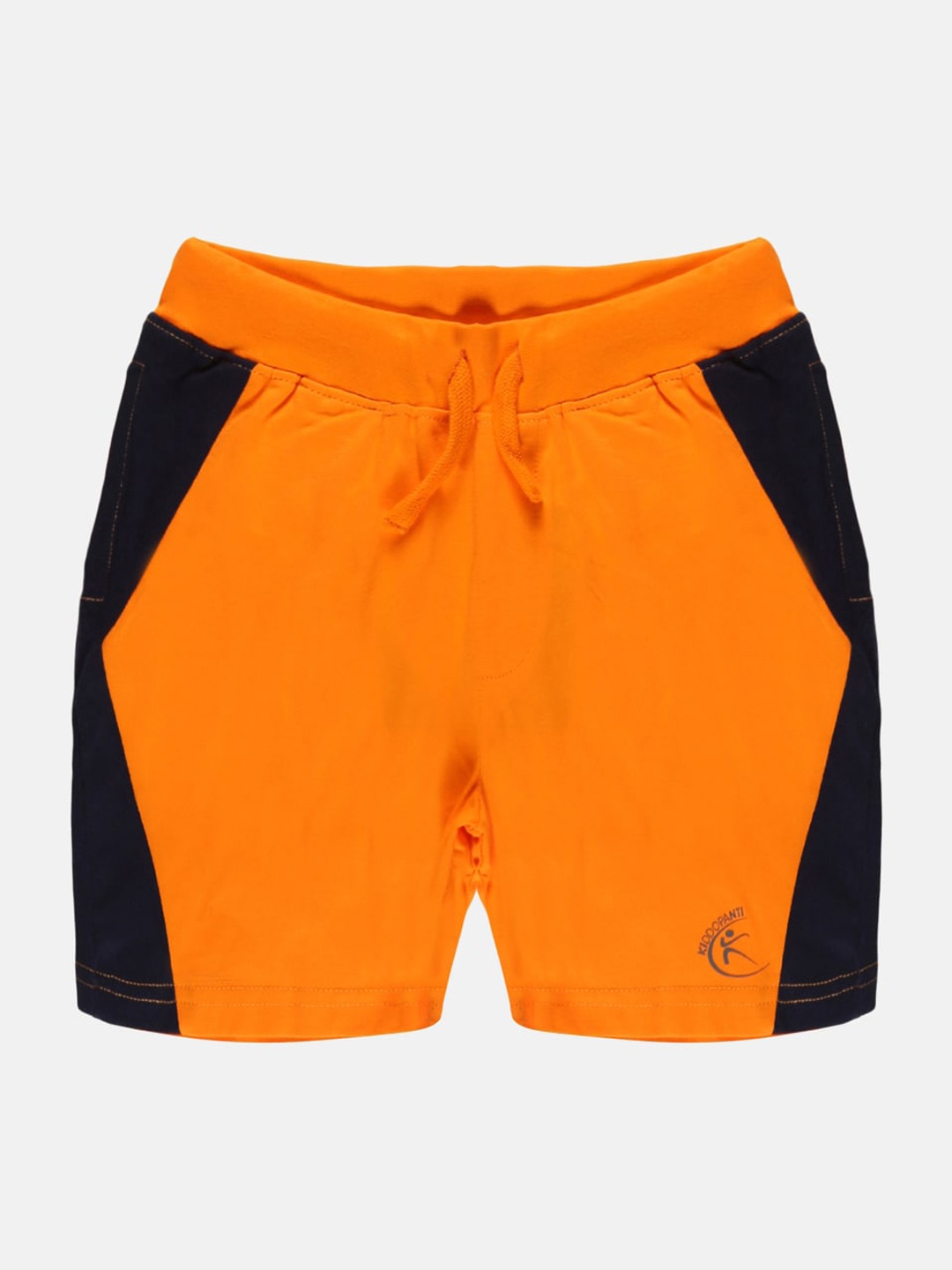 

KiddoPanti Boys Colorblocked Side Cut & Sew Short, Orange