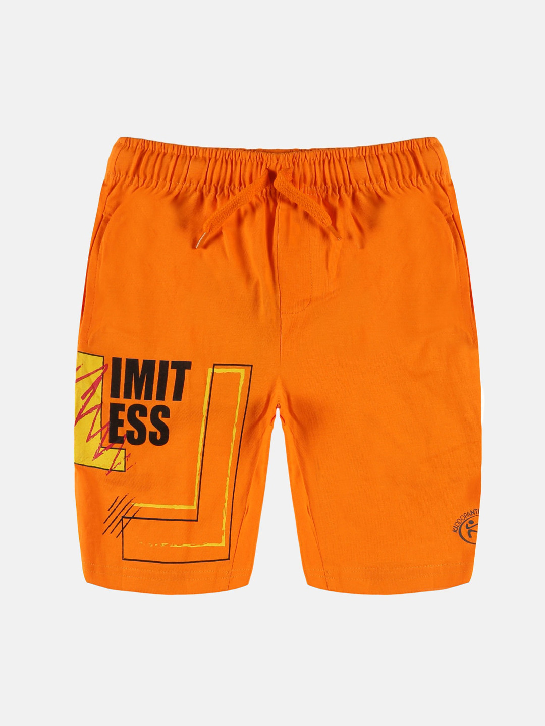 

KiddoPanti Boys Pure Cotton Shorts, Orange