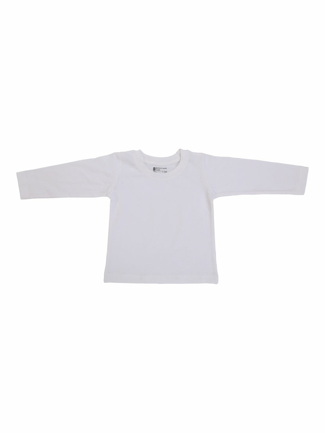 

Bodycare Kids Boys Long Sleeve Round Neck Causal Cotton T-shirt, White