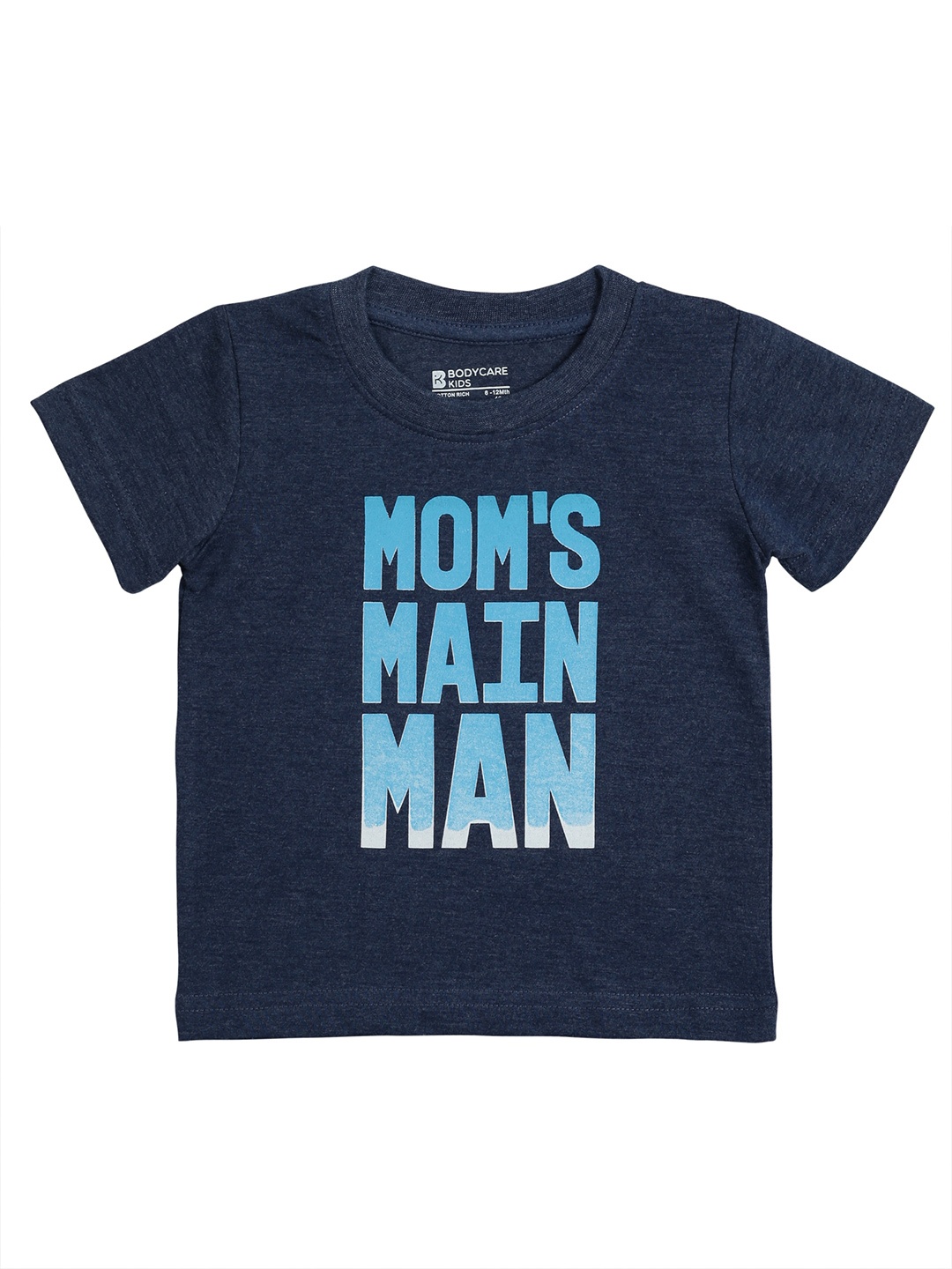 

Bodycare Kids Boys Typography Printed Cotton T-shirt, Navy blue
