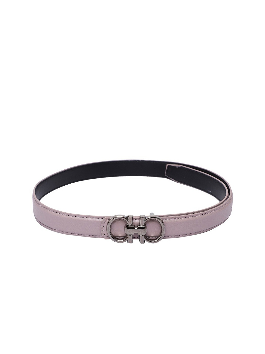 

thickskin Women Solid Push Pin Slim Belt, Mauve