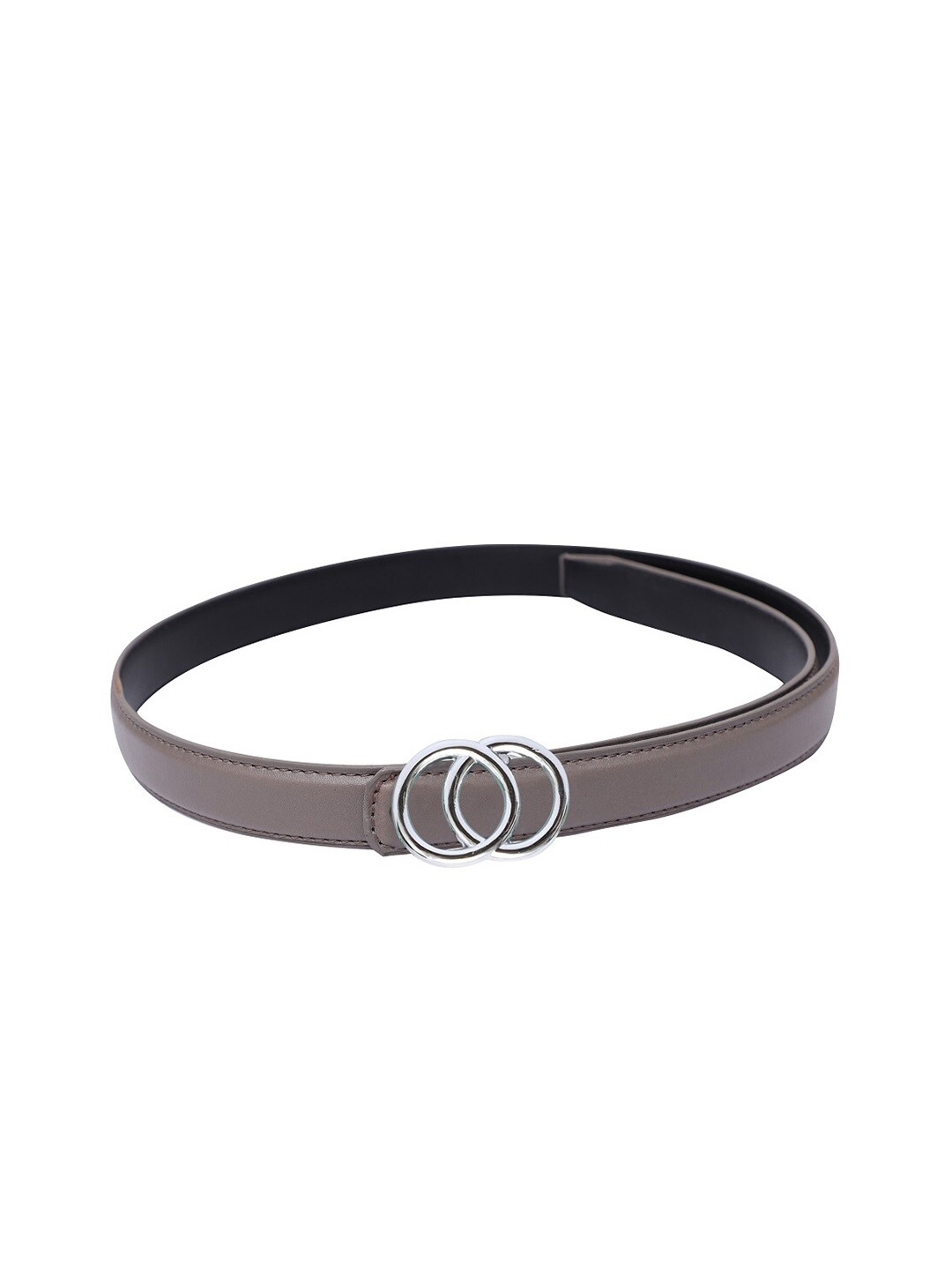 

thickskin Women Solid Push Pin Slim Belt, Grey