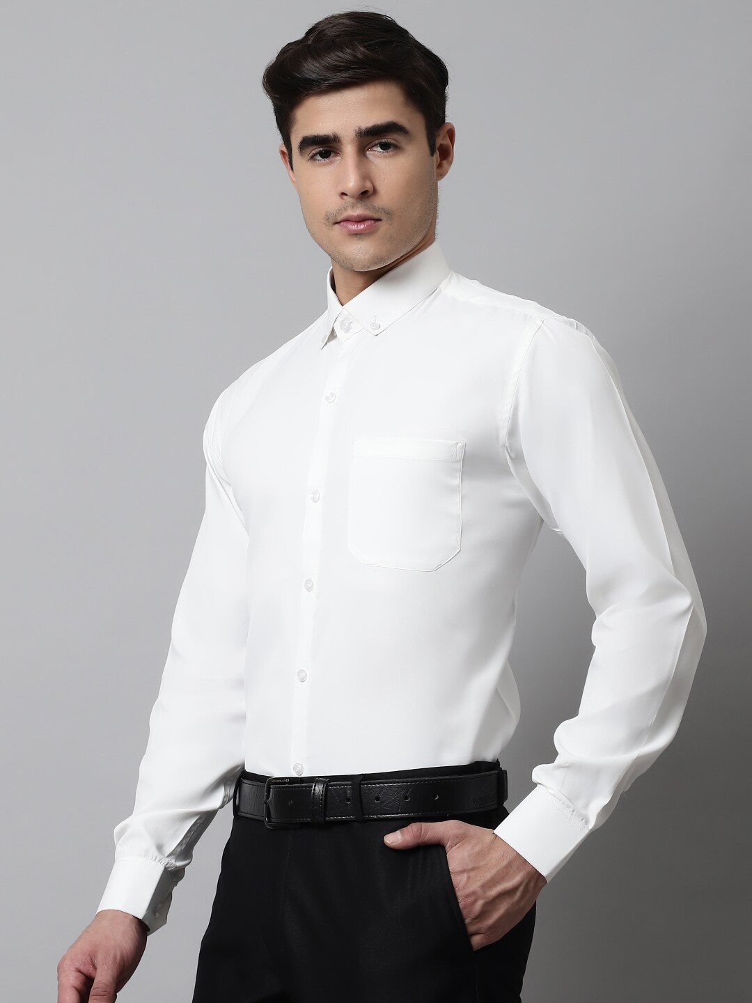 

JAINISH Classic Button-Down Formal Shirt, White