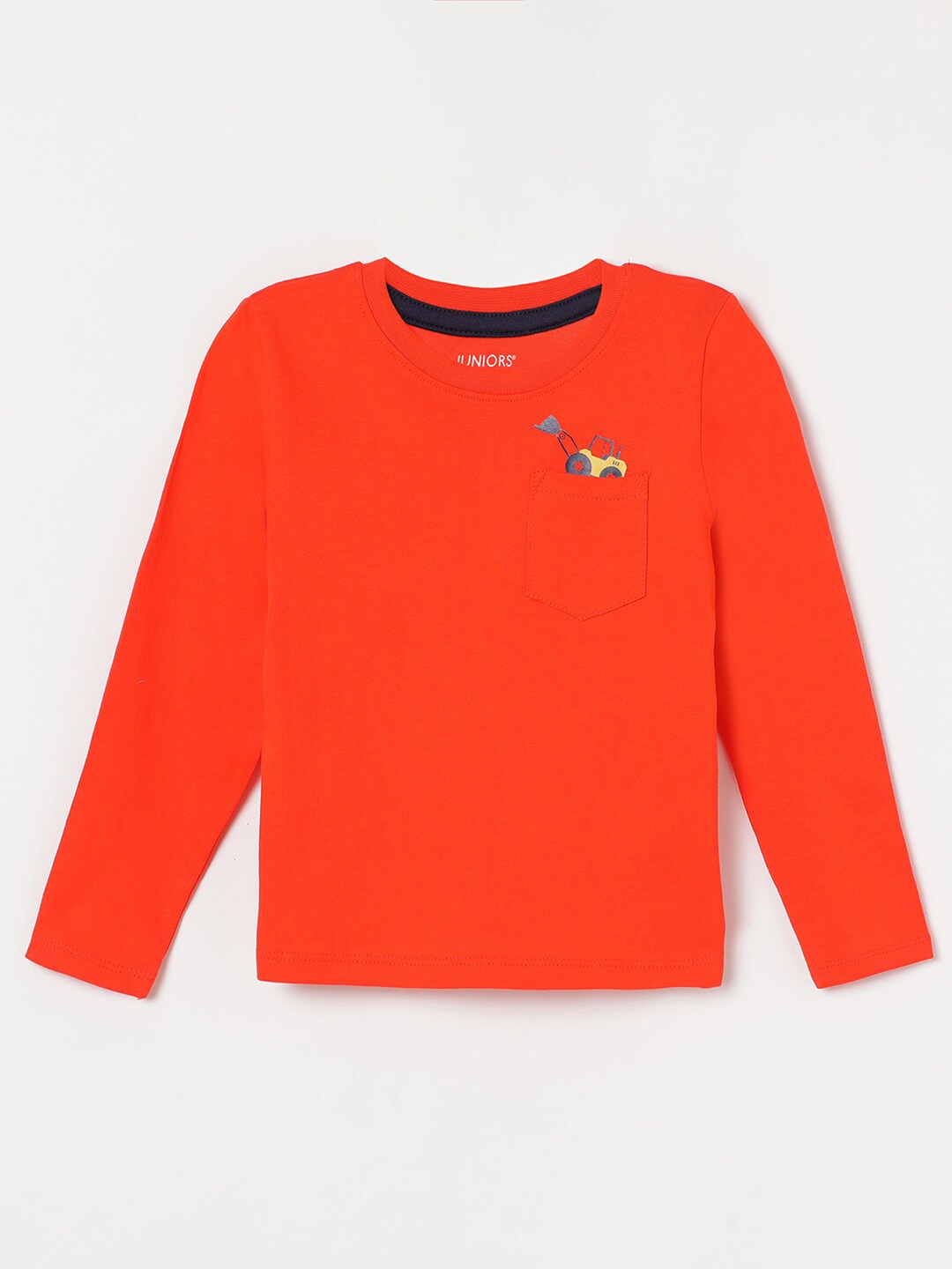 

Juniors by Lifestyle Boys Henley Neck Pure Cotton T-shirt, Orange