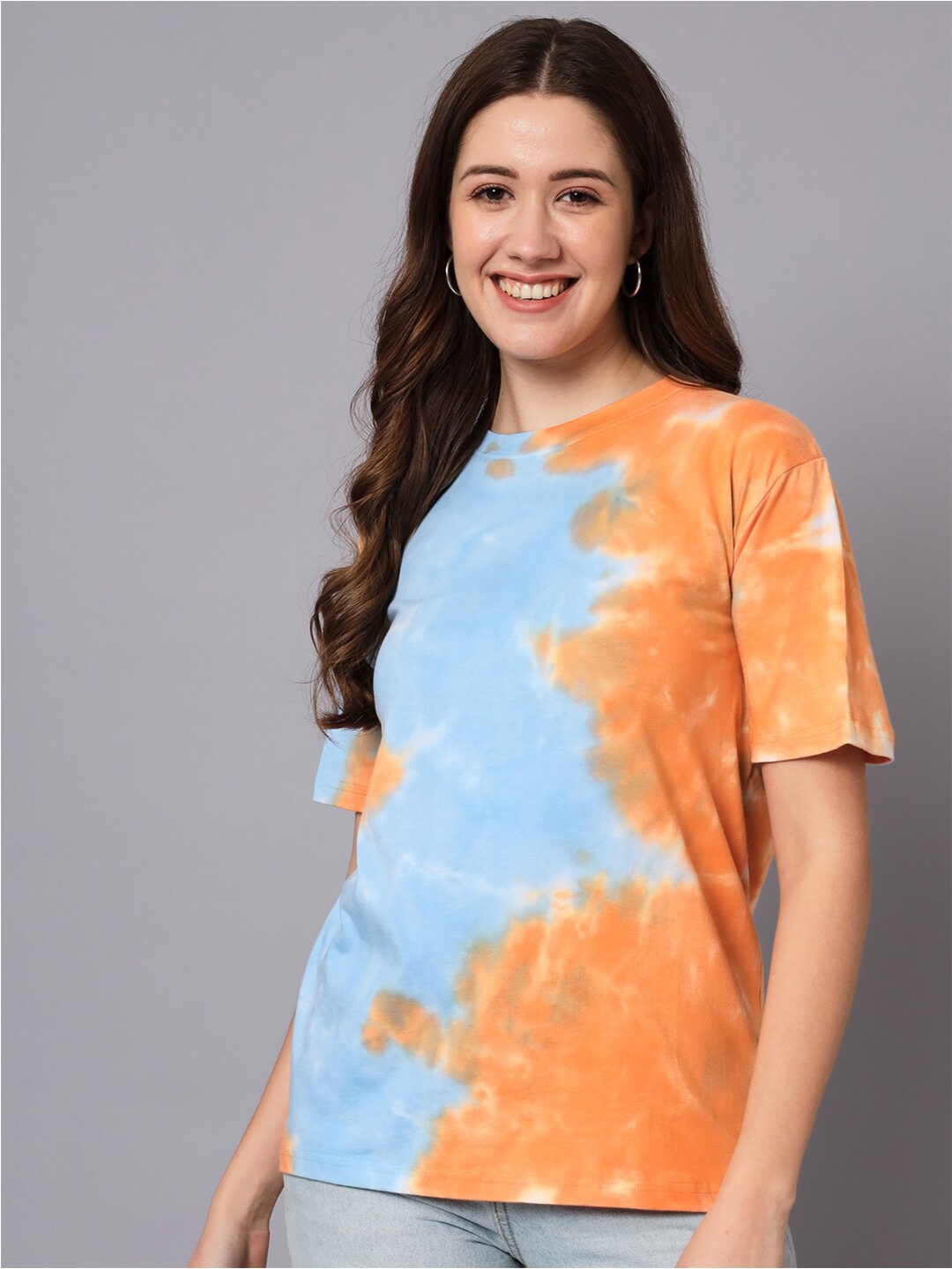 

The Dry State Tie and Dyed Cotton Oversize Fit T-shirt, Blue