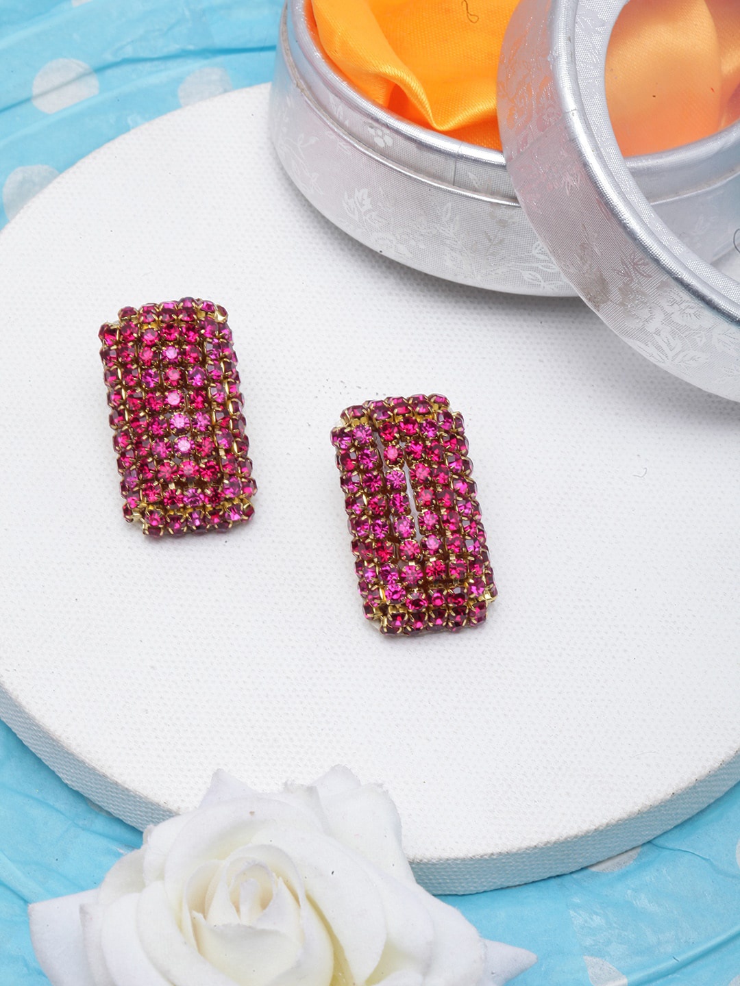 

Awadhi Gold-Plated Contemporary Studs Earrings