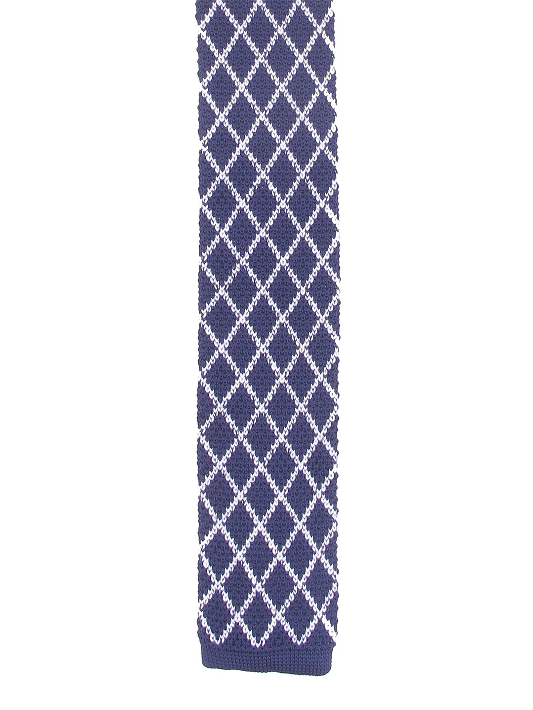 

Calvadoss Men Woven Design Skinny Tie, Navy blue