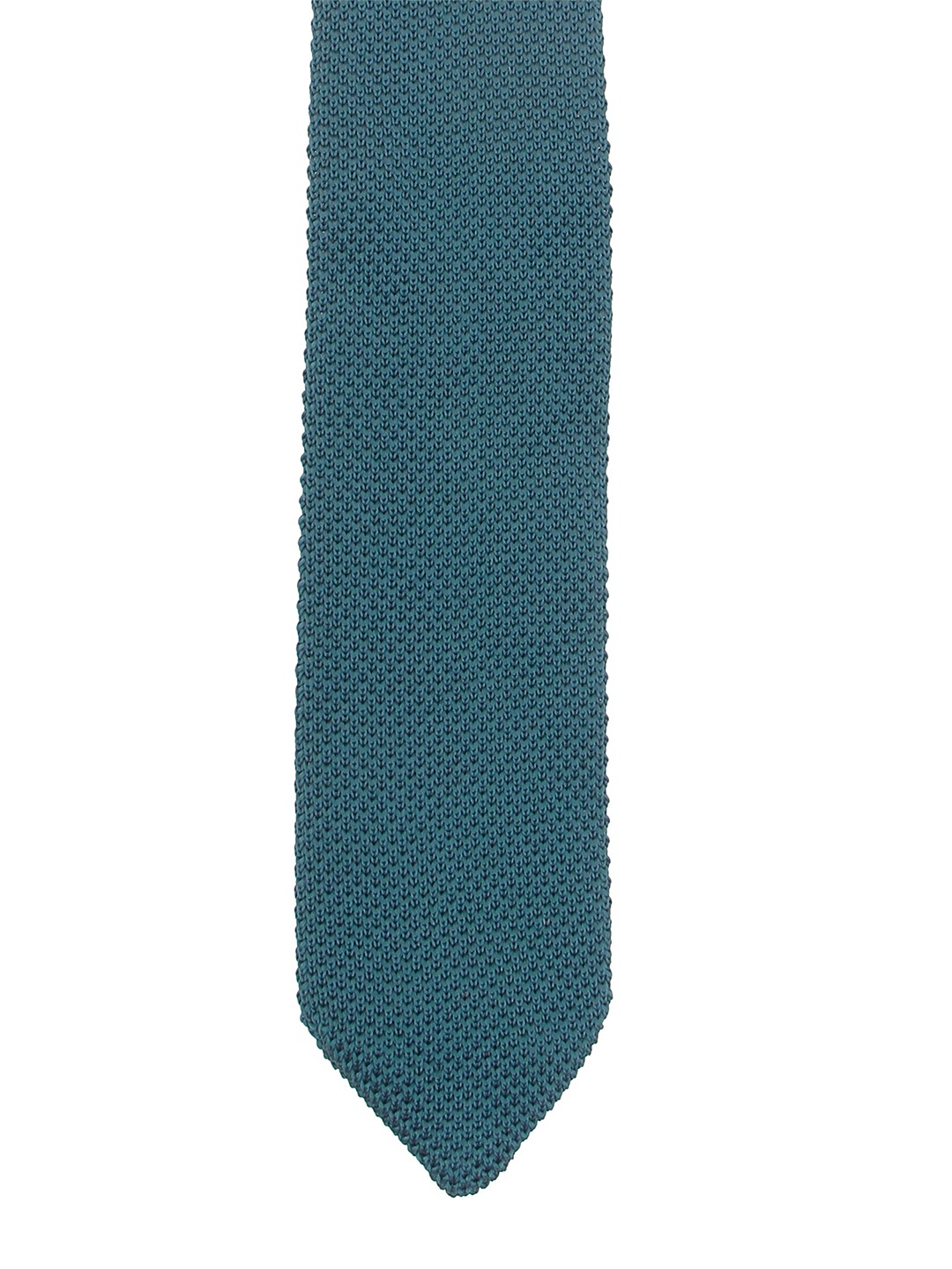 

Calvadoss Men Woven Design Microfiber Skinny Tie, Green