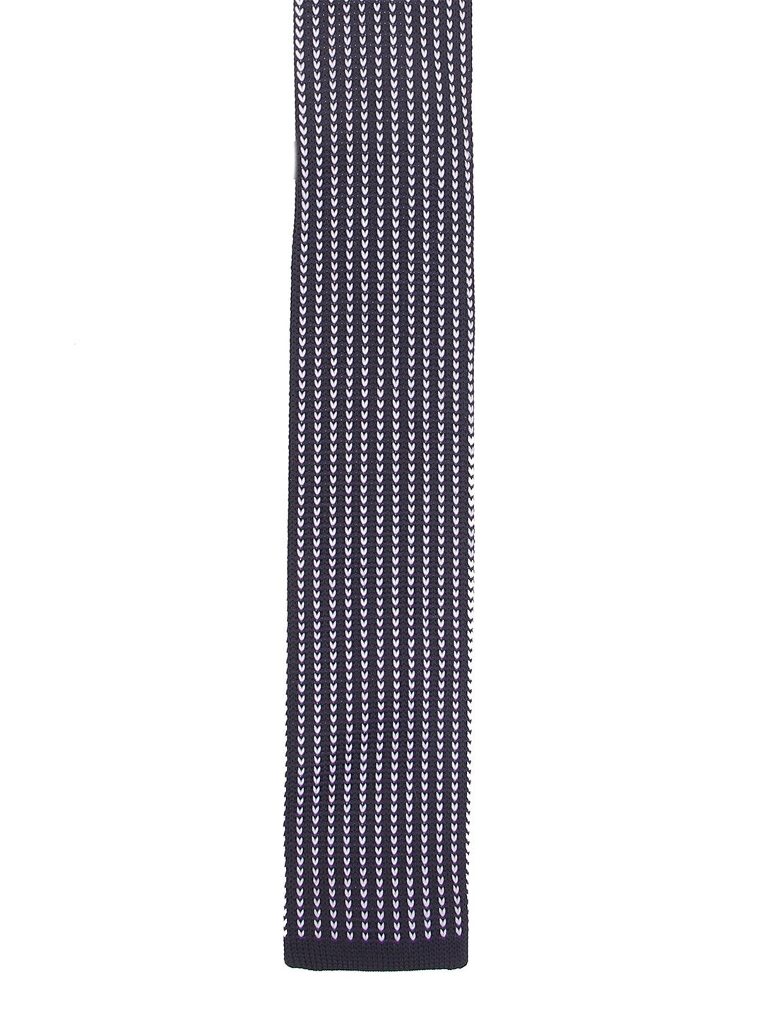 

Calvadoss Men Woven Design Microfiber Skinny Tie, Black