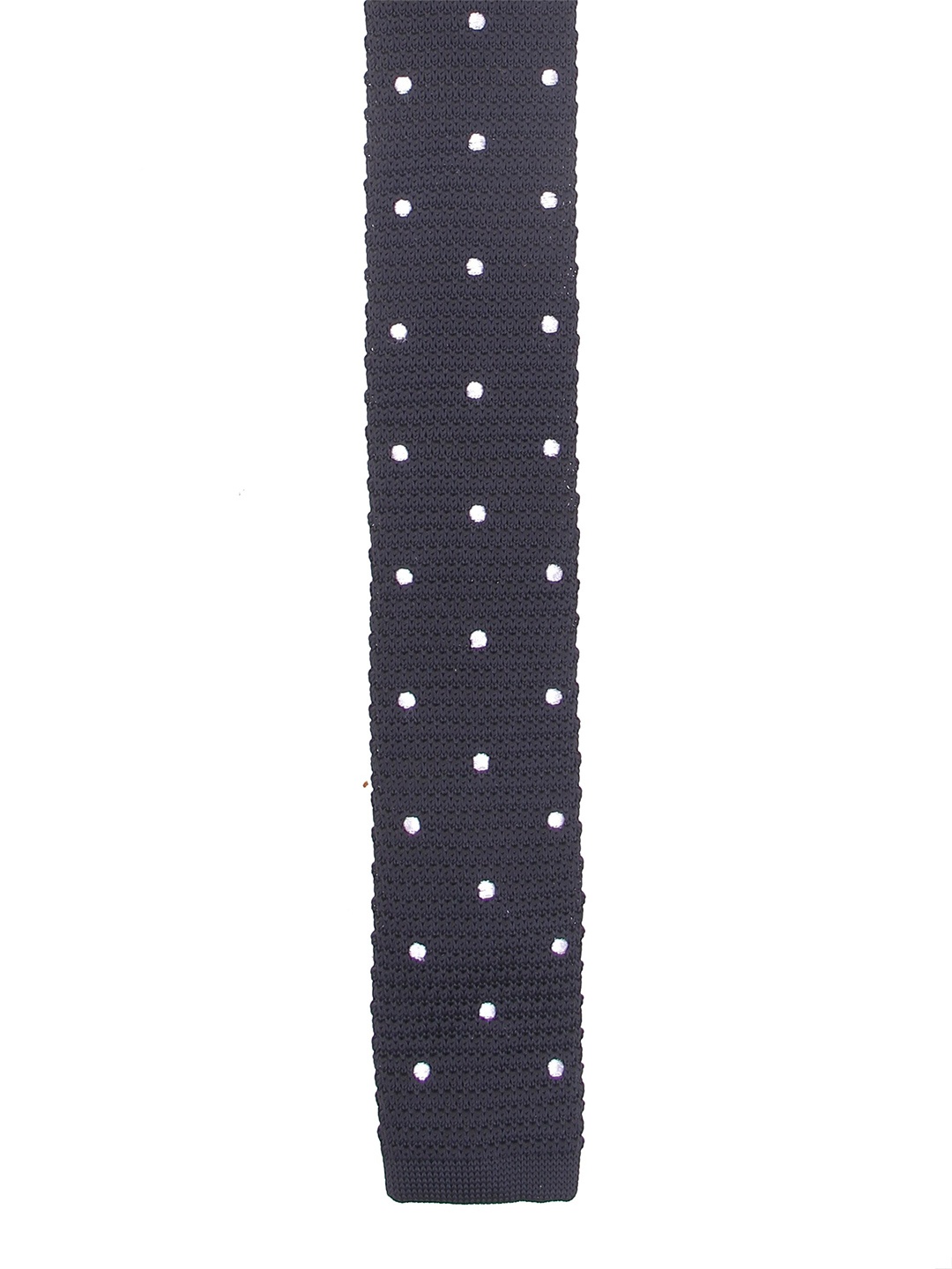 

Calvadoss Men Woven Design Microfiber Skinny Tie, Black