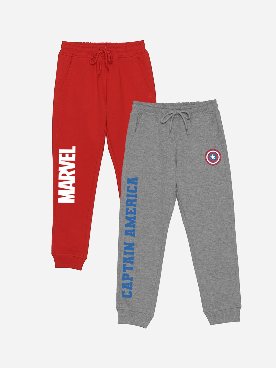 

YK Marvel Boys Pack Of 2 Printed Joggers, Red