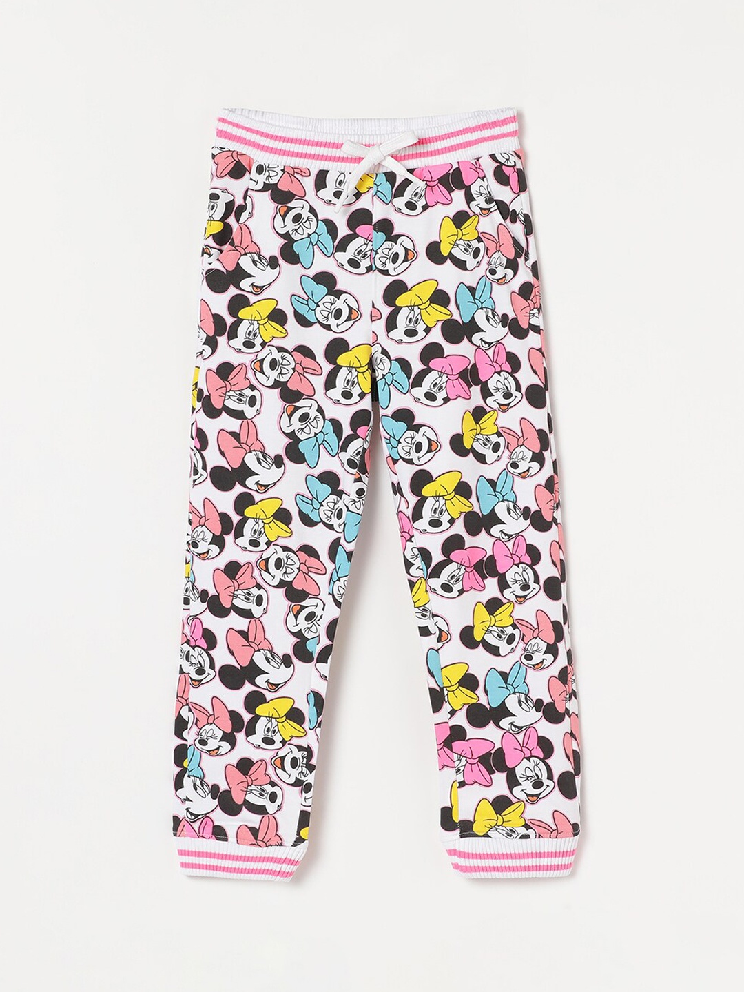 

Fame Forever by Lifestyle Girls Minnie Mouse Printed Pure Cotton Joggers, Pink