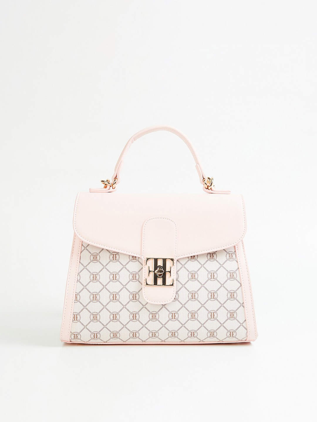 

ELLE Printed Structured Sling Bag, Pink