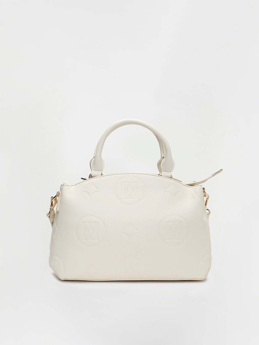 

ELLE White Structured Shoulder Bag