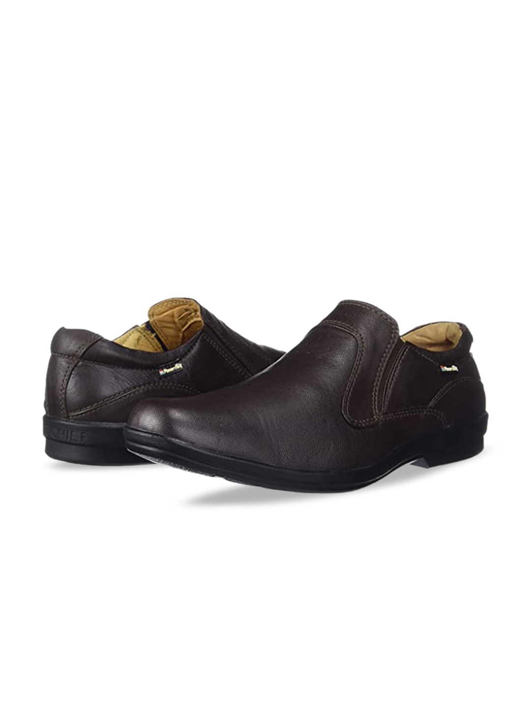 

Red Chief Men Leather Formal Slip-On Shoes, Brown