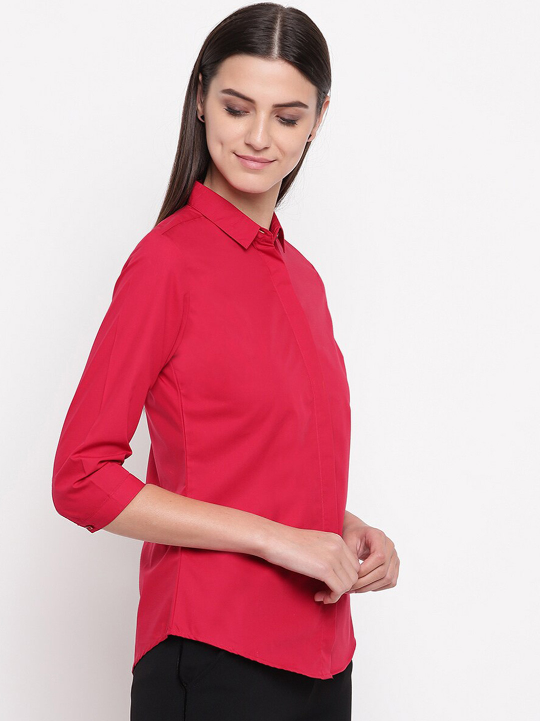 

Hancock Pure Cotton Slim Fit Formal Shirt, Red
