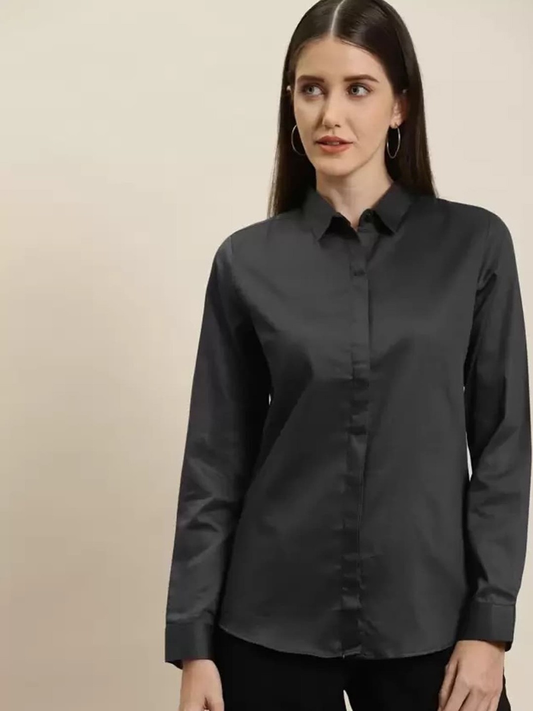 

Hancock Spread Collar Formal Shirt, Grey