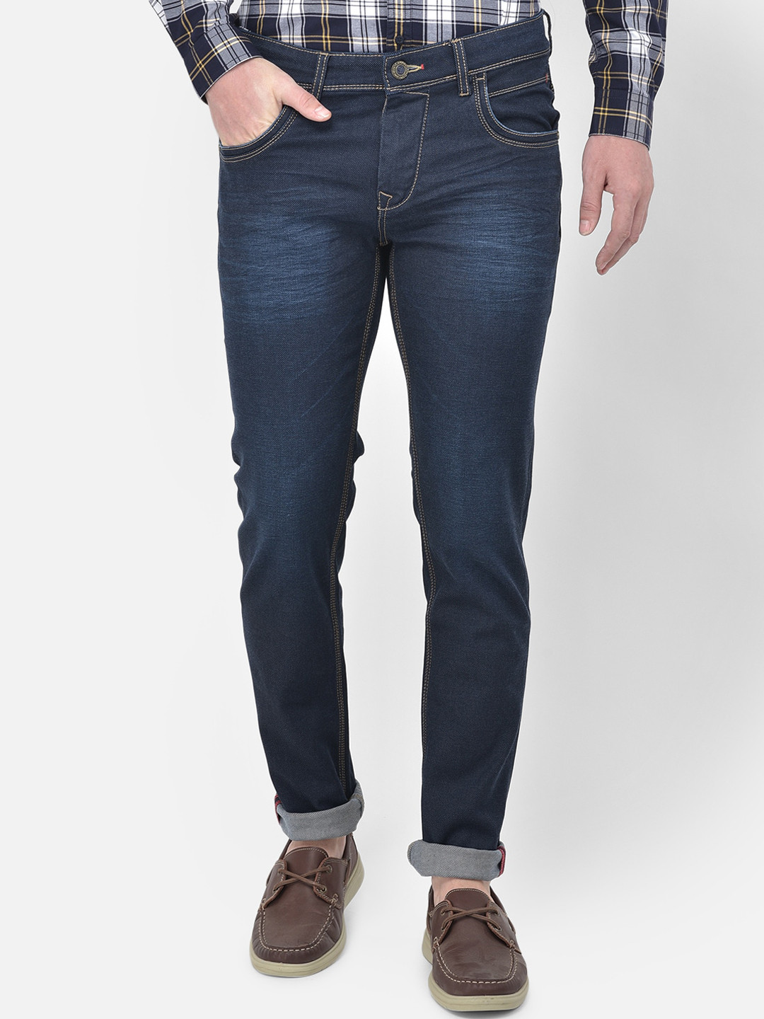 

Canary London Men Skinny Fit Light Fade Mid-Rise Stretchable Jeans, Blue