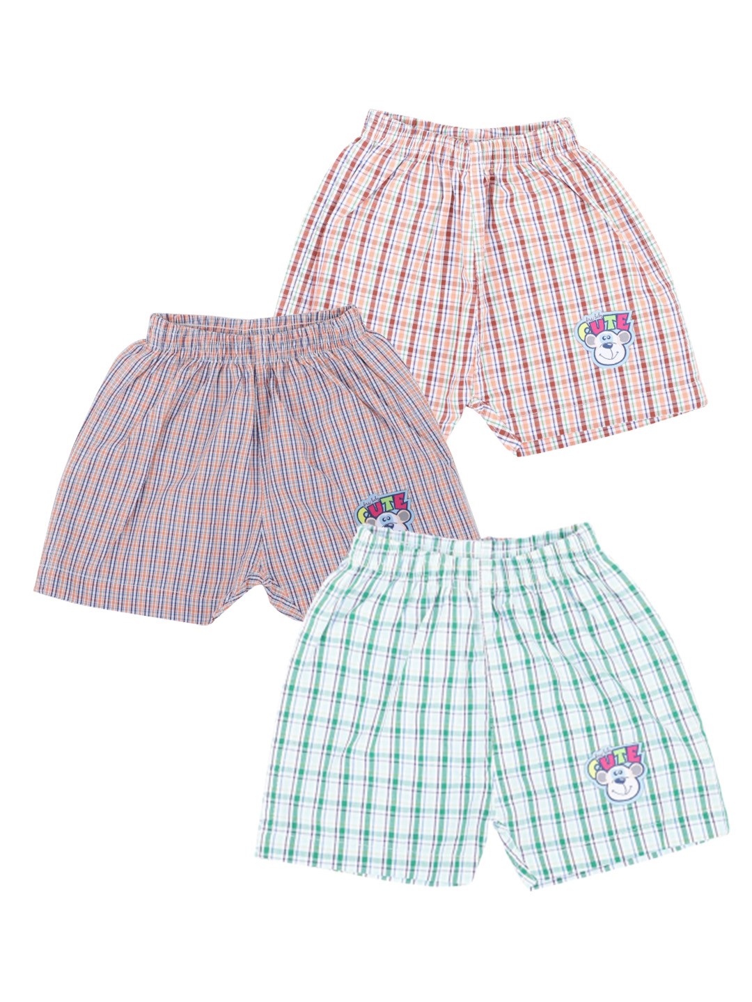 

Bodycare Kids Boys Multicoloured Checked Shorts, Multi