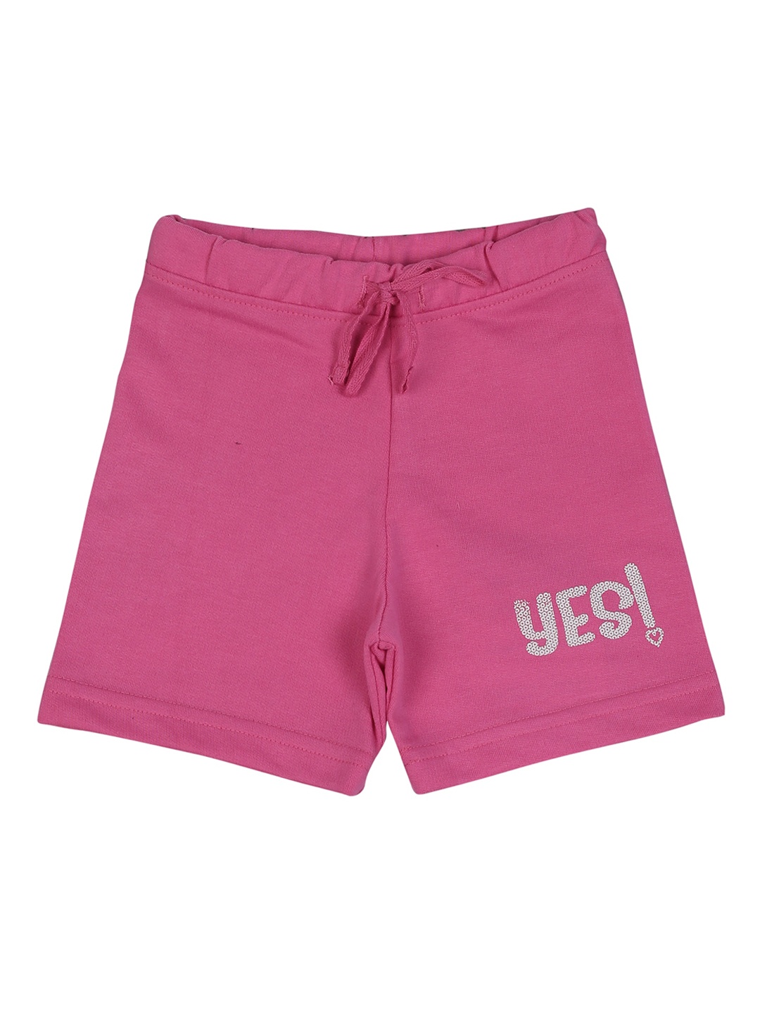 

Bodycare Kids Infants Girls Mid-Rise AZO Free Cotton Shorts, Pink