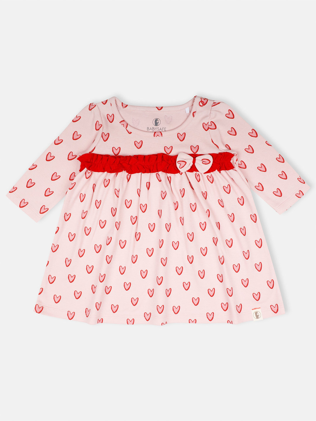 

Babysafe Infants Printed A-Line Cotton Dress Dress, Pink