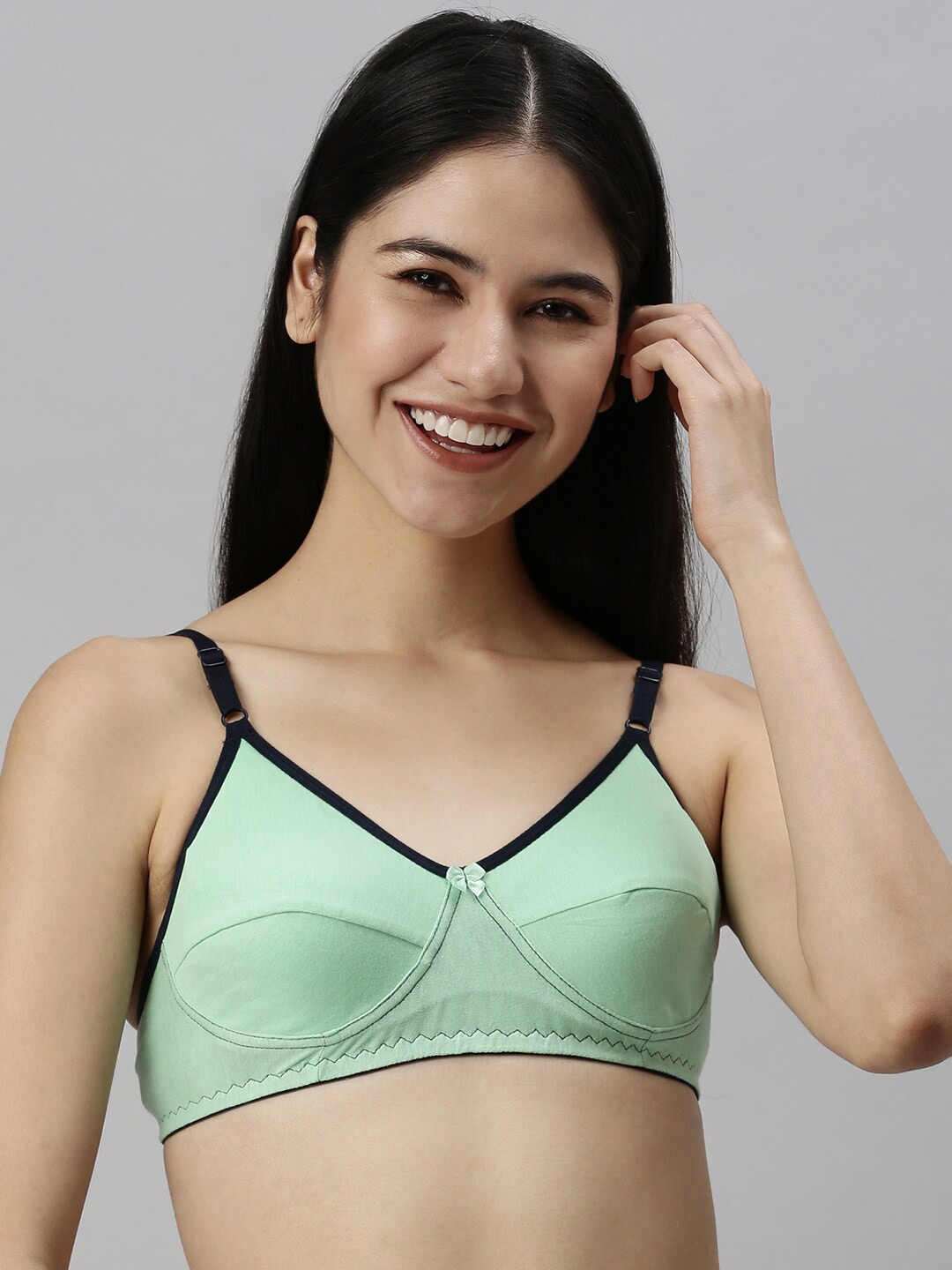 

Kryptic Non-Padded Cotton Everyday Bra, Green