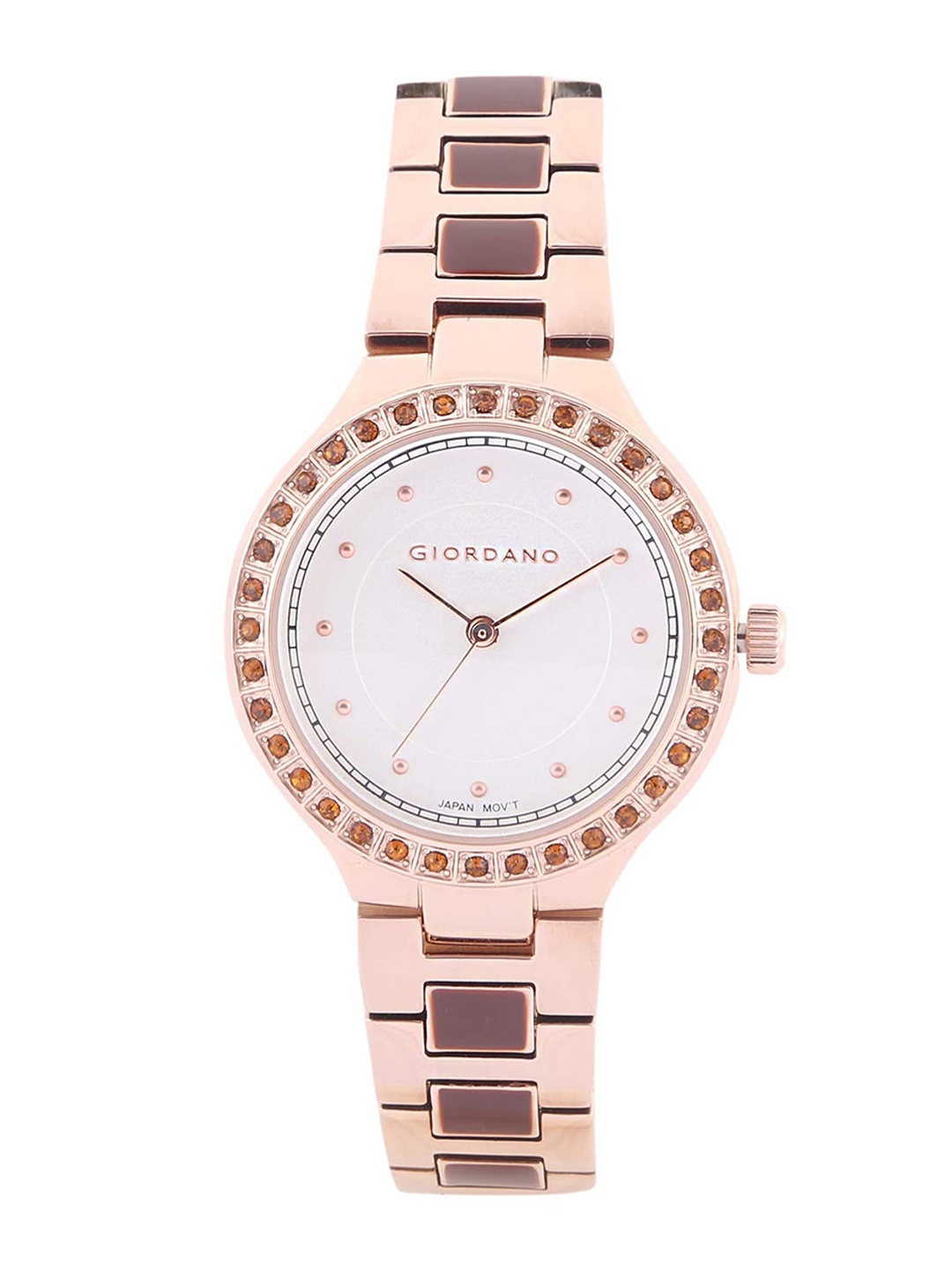 

GIORDANO Women Embellished Dial & Bracelet Style Straps Analogue Watch 2976-44, White