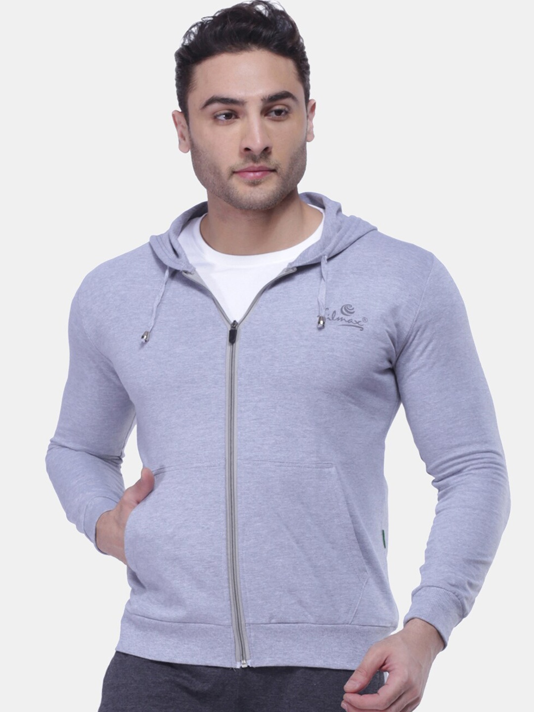 FILMAX ORIGINALS Men Cotton Outdoor Hooded Bomber Jacket, Blue
