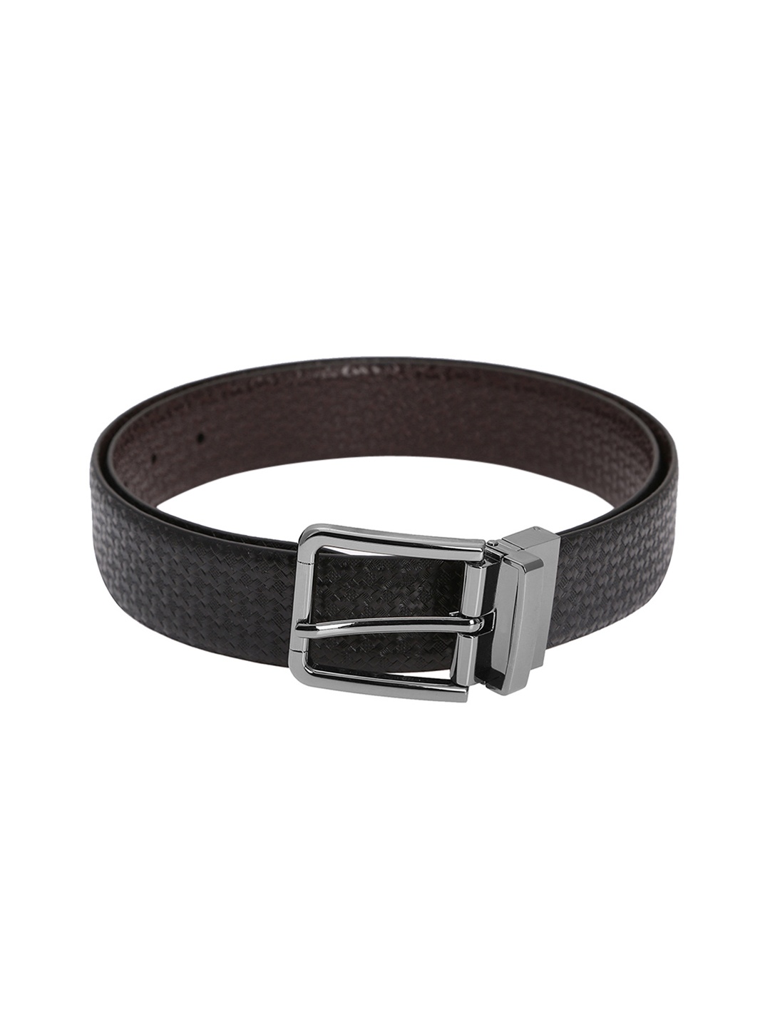 

Alvaro Castagnino Men Black & Brown Solid Reversible Leather Belt
