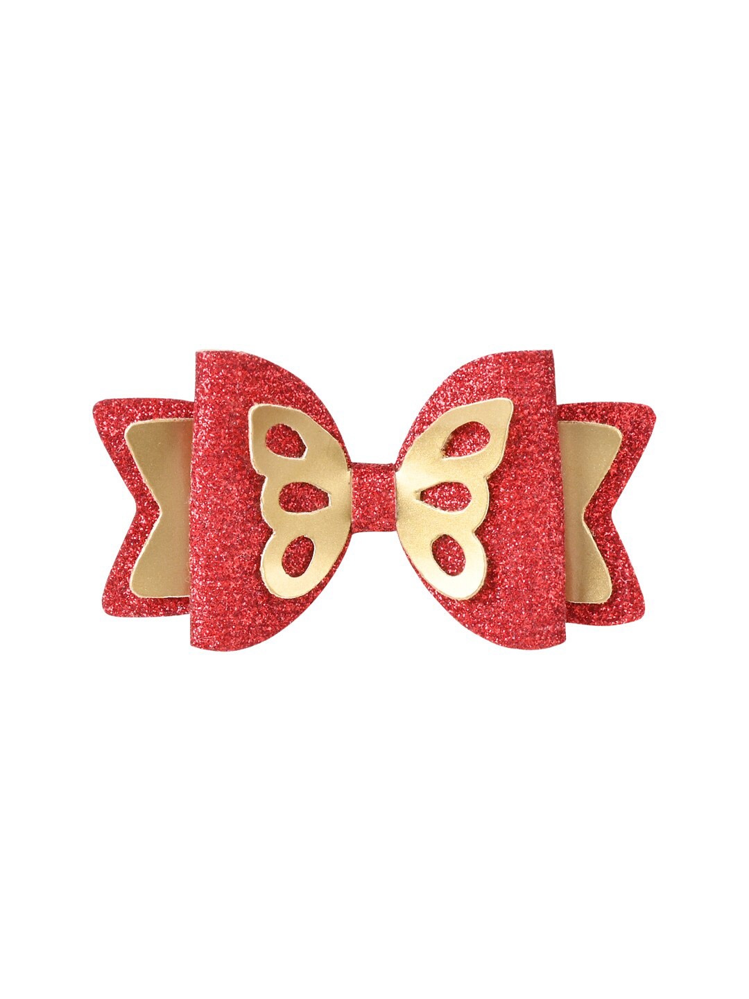 

Aye Candy Girls Embellished Butterfly Bow Alligator Hair Clip, Red