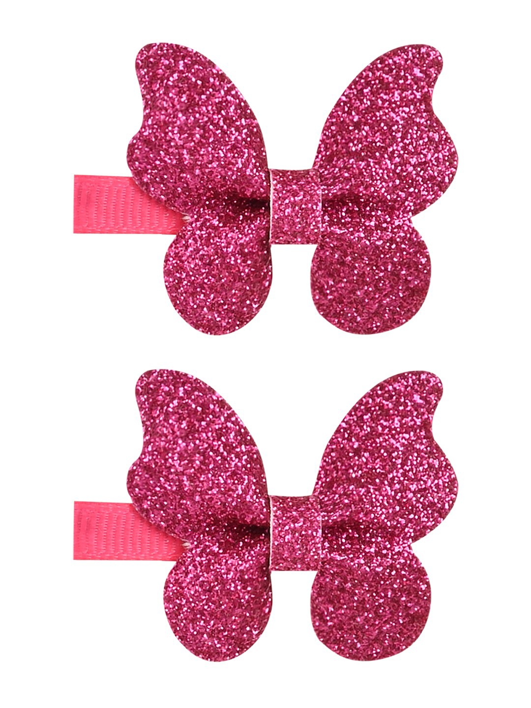 

Aye Candy Girls Set Of 2 Embellished Tiny Butterflies Alligator Hair Clip, Pink