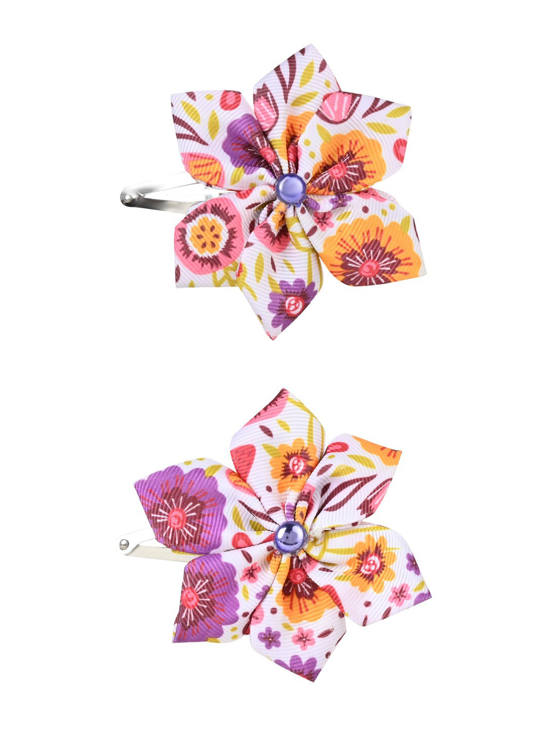 

Aye Candy Girls Set Of 2 Flower Tic Tac Hair Clips, Violet