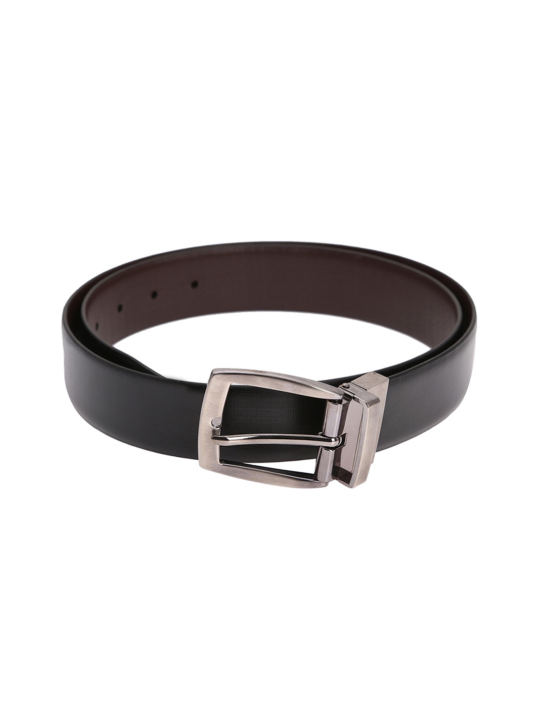 

Alvaro Castagnino Men Black & Brown Solid Reversible Leather Belt