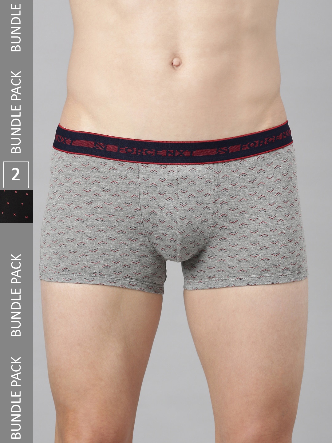 

Force NXT Men Pack Of 2 Assorted Pure Cotton Trunks FF-136-PRINT3-PRINT4-PO2