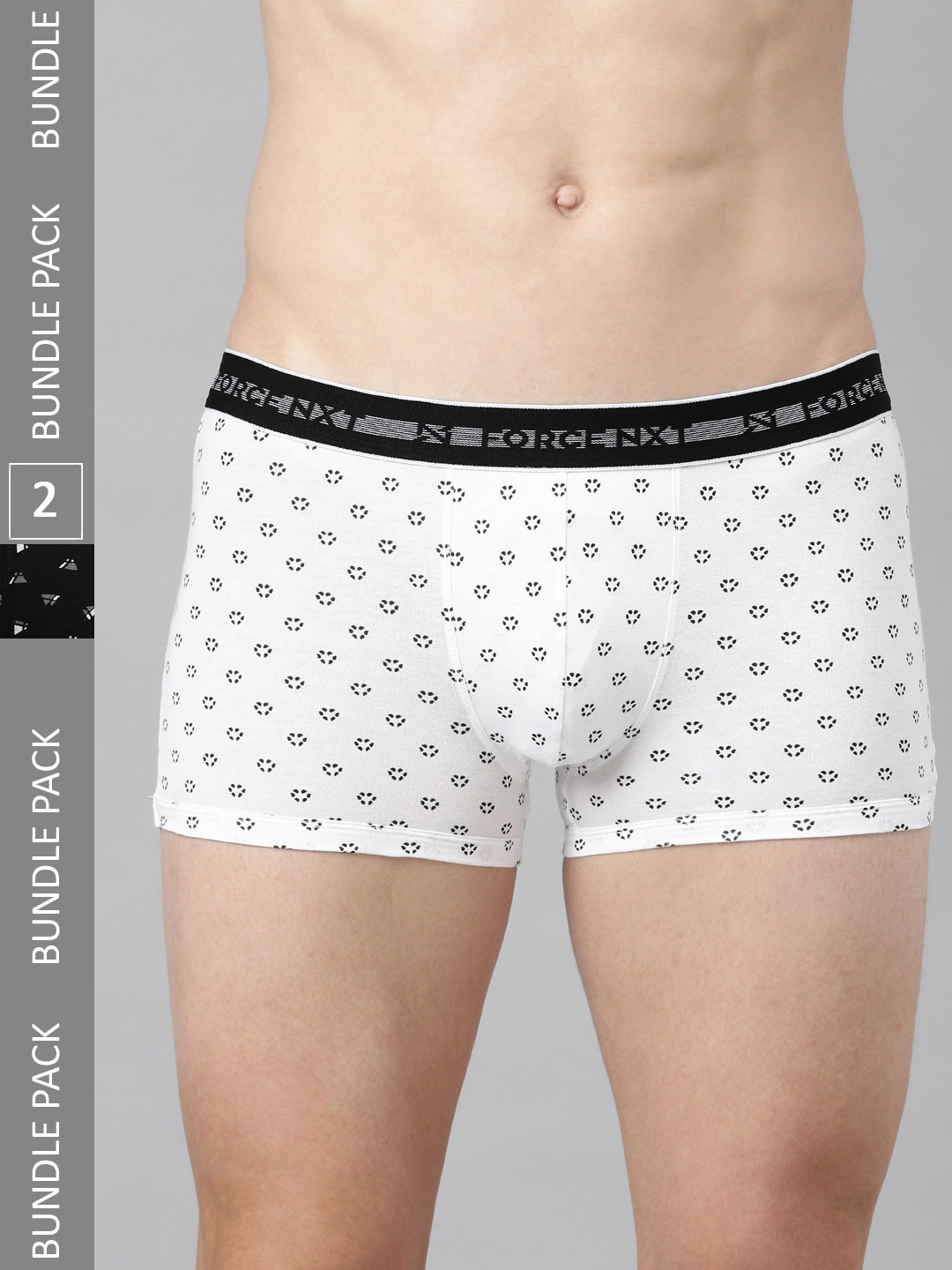

Force NXT Men Pack Of 2 Assorted Pure Cotton Trunks FF-136-PRINT1-PRINT2-PO2