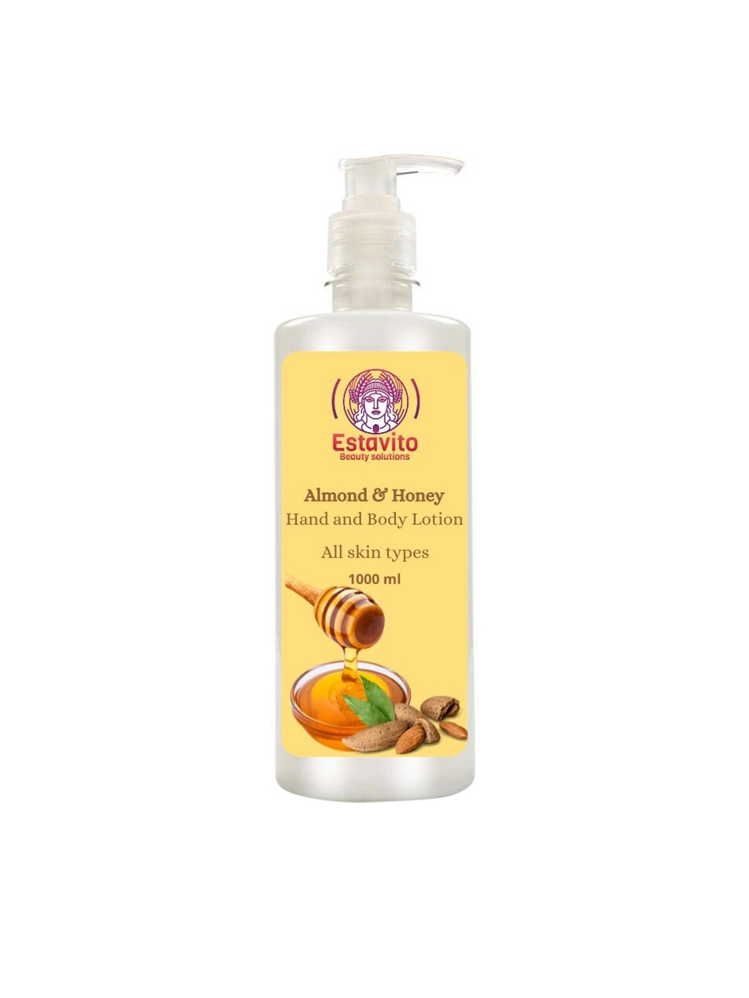 

Estavito Beauty Solutions Almond & Honey Hand & Body Lotion-1000ml, Yellow