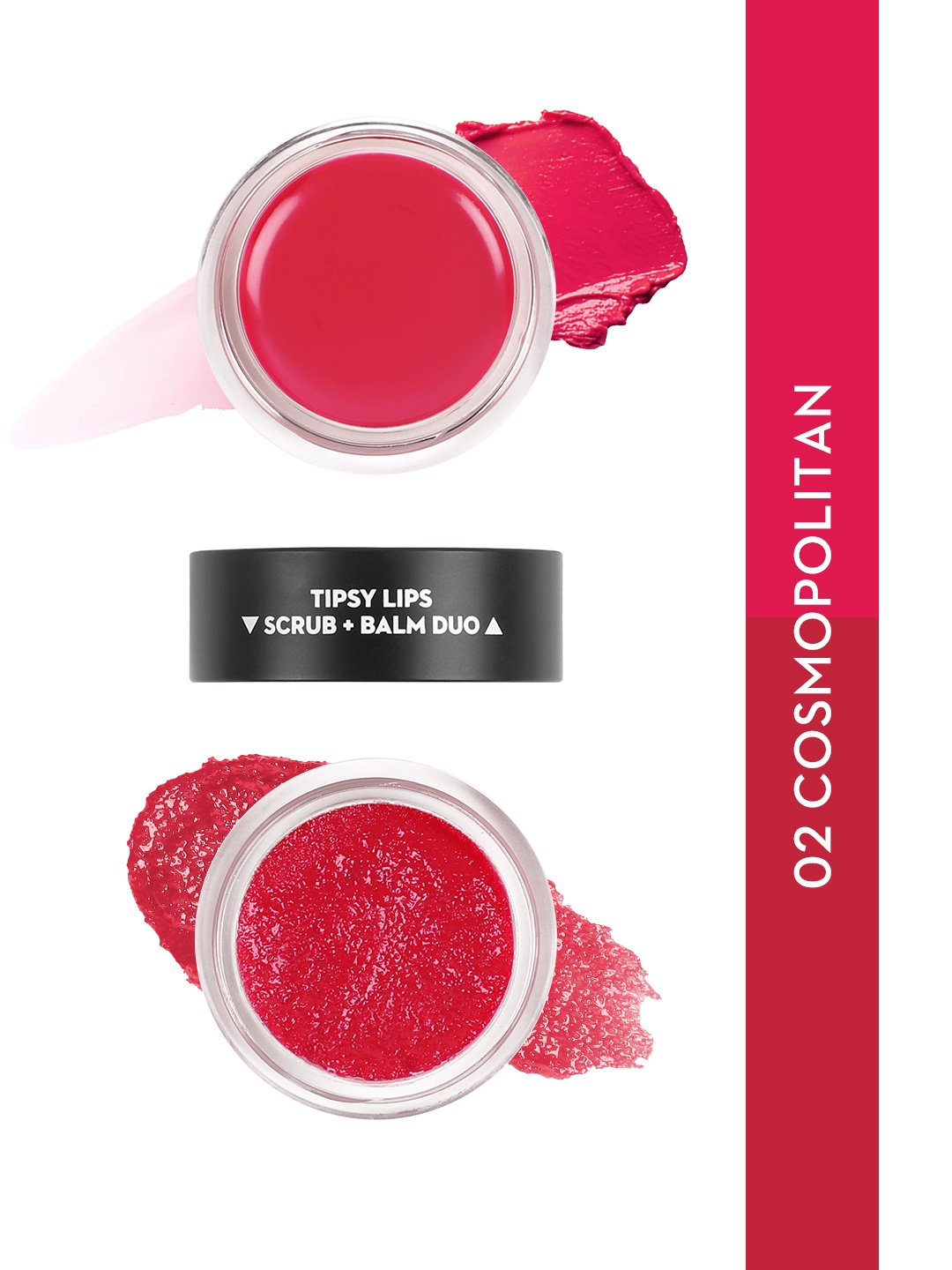 

SUGAR Set of 2 Tipsy Lips Fresh & Fruity Scrub & Balm 5 g each - Cosmopolitan 02, Red