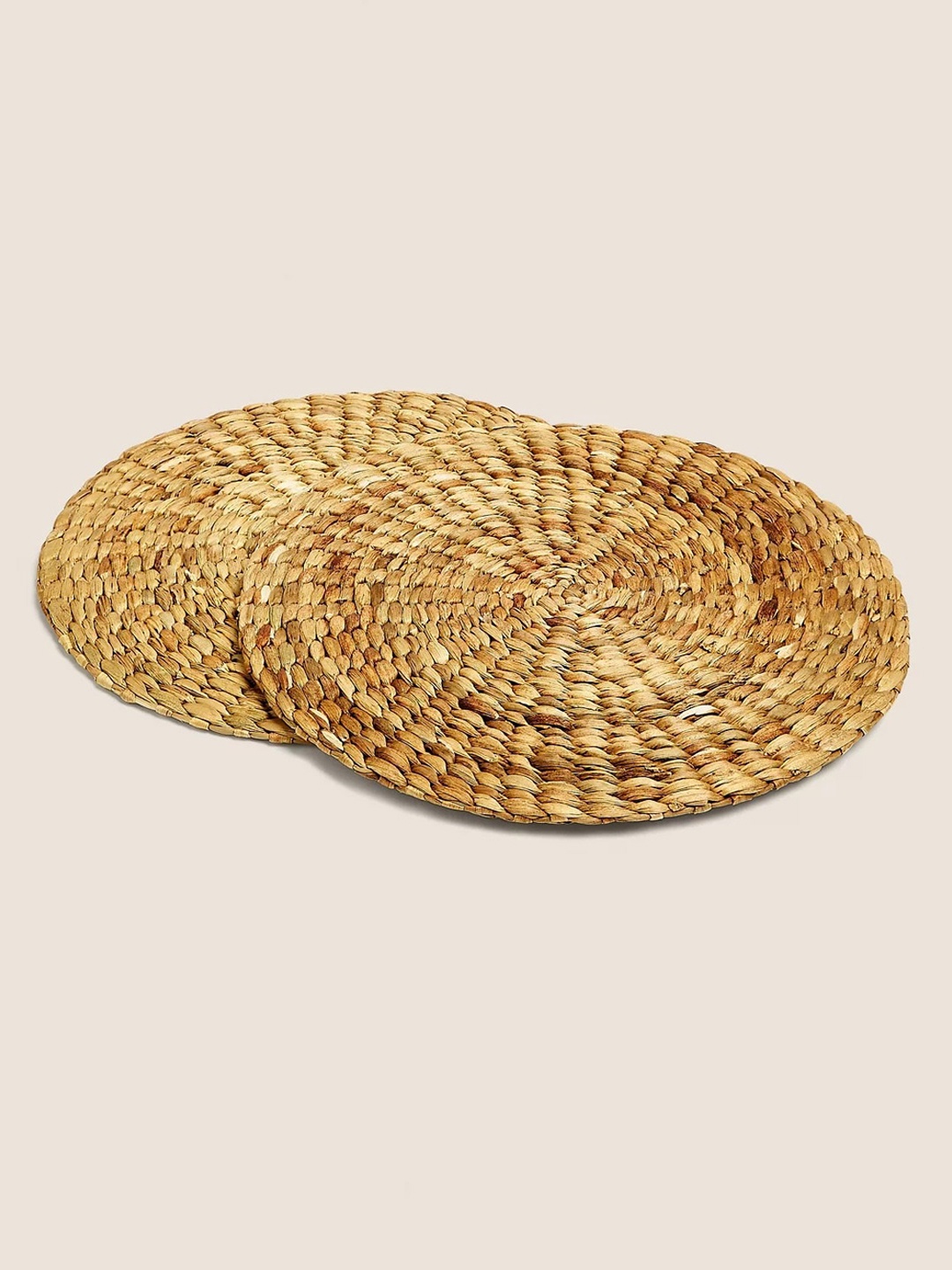

Marks & Spencer Beige 2 Pcs Textured Circular Coasters
