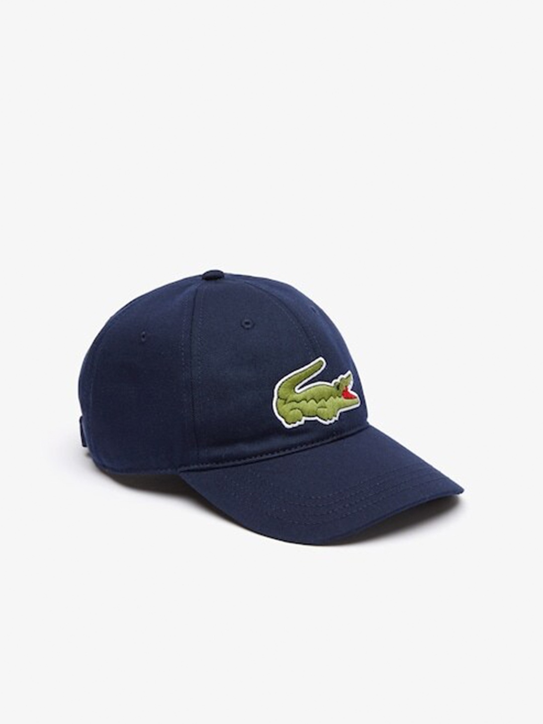 

Lacoste Men Brand Logo Printed Pure Cotton Baseball Cap, Navy blue